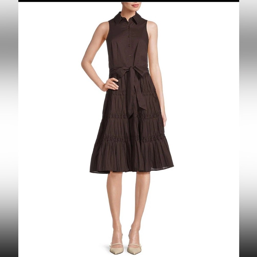 Anne Klein Women's Brown Button Down Shirt